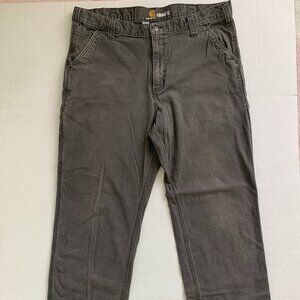 Carhartt Pants Mens 38x34 (L32) Gray Relaxed Fit Work Straight Leg Workwear